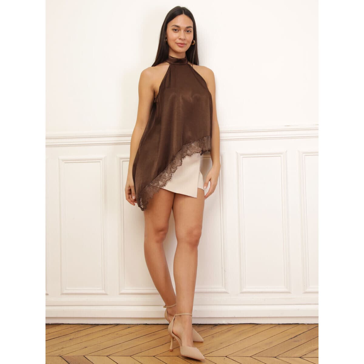 Women's T-Shirts La Modeuse Brown