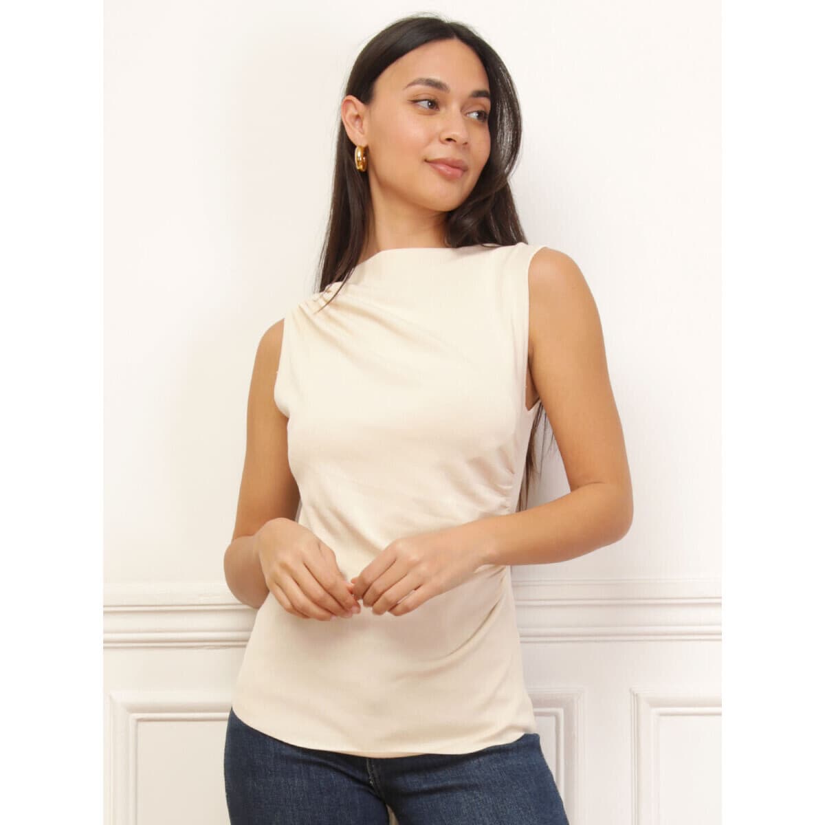 Women's T-Shirts La Modeuse Beige