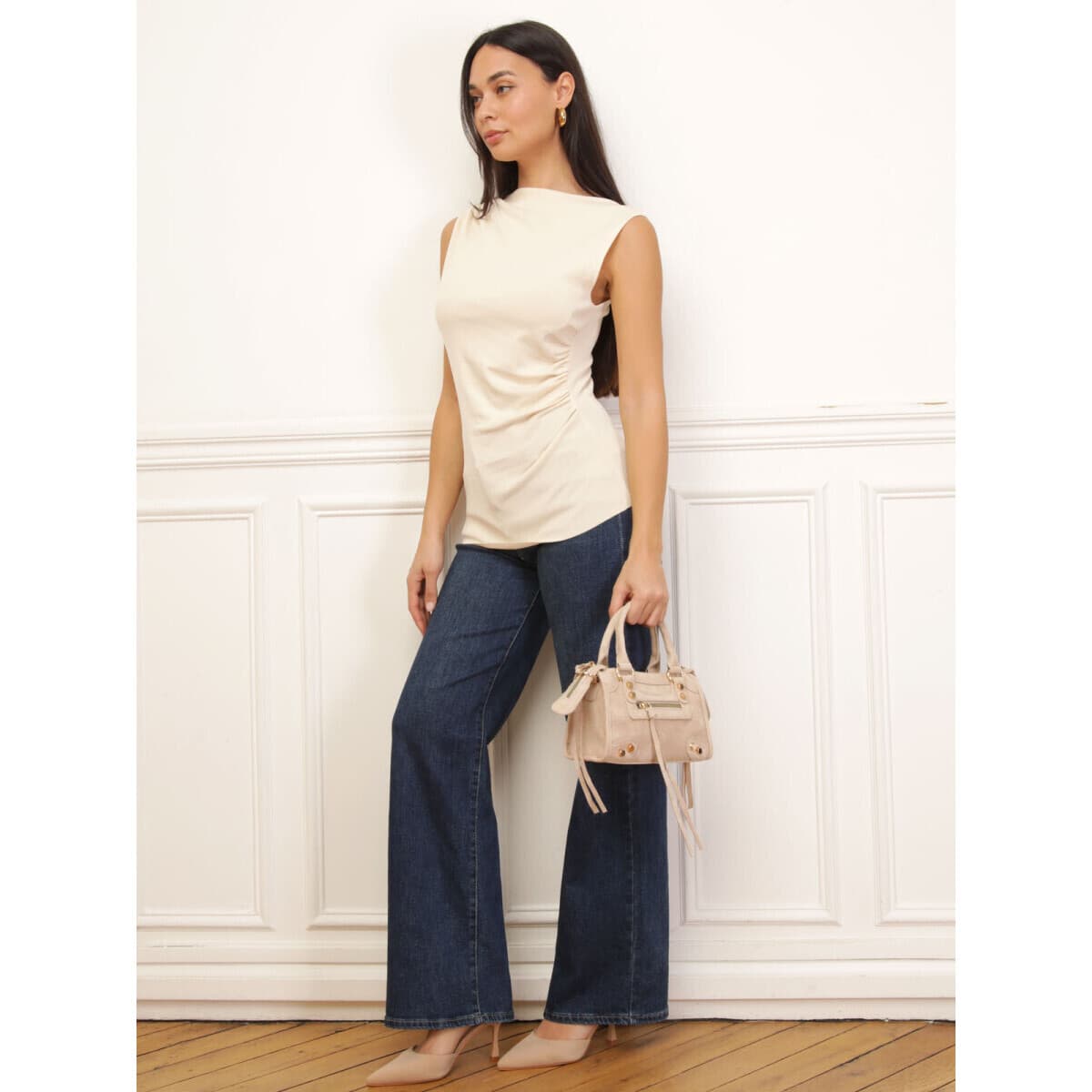 Women's T-Shirts La Modeuse Beige