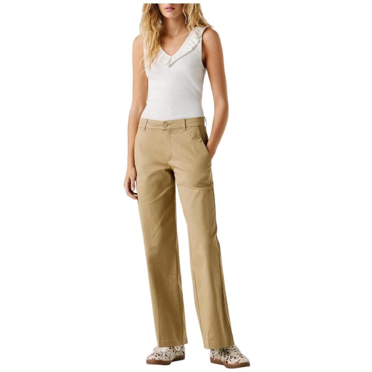 Women's Pants Pepe Jeans Beige