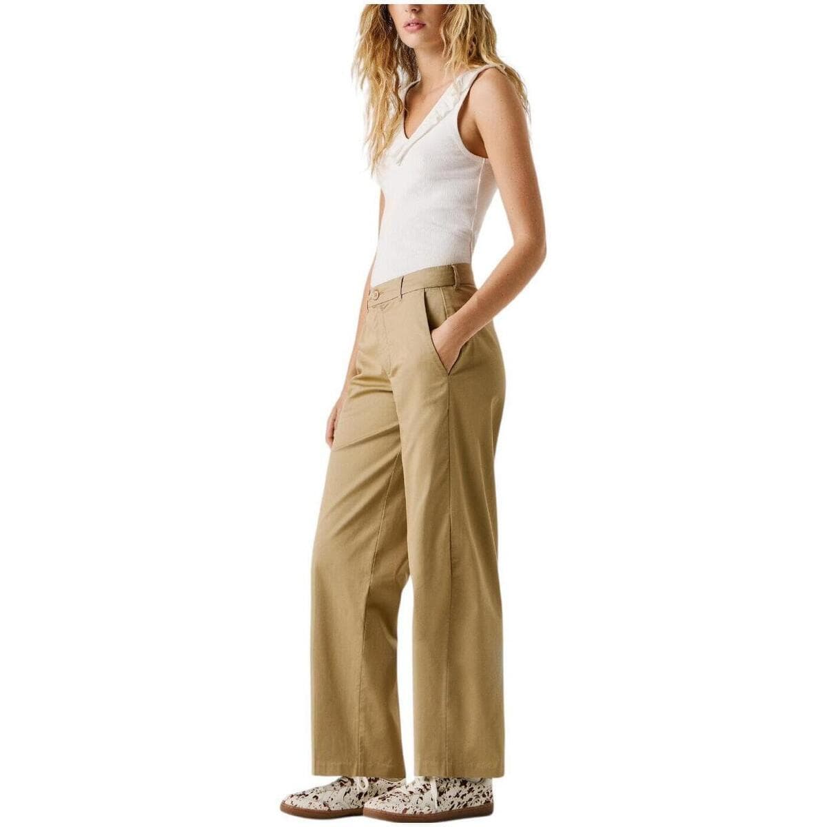 Women's Pants Pepe Jeans Beige