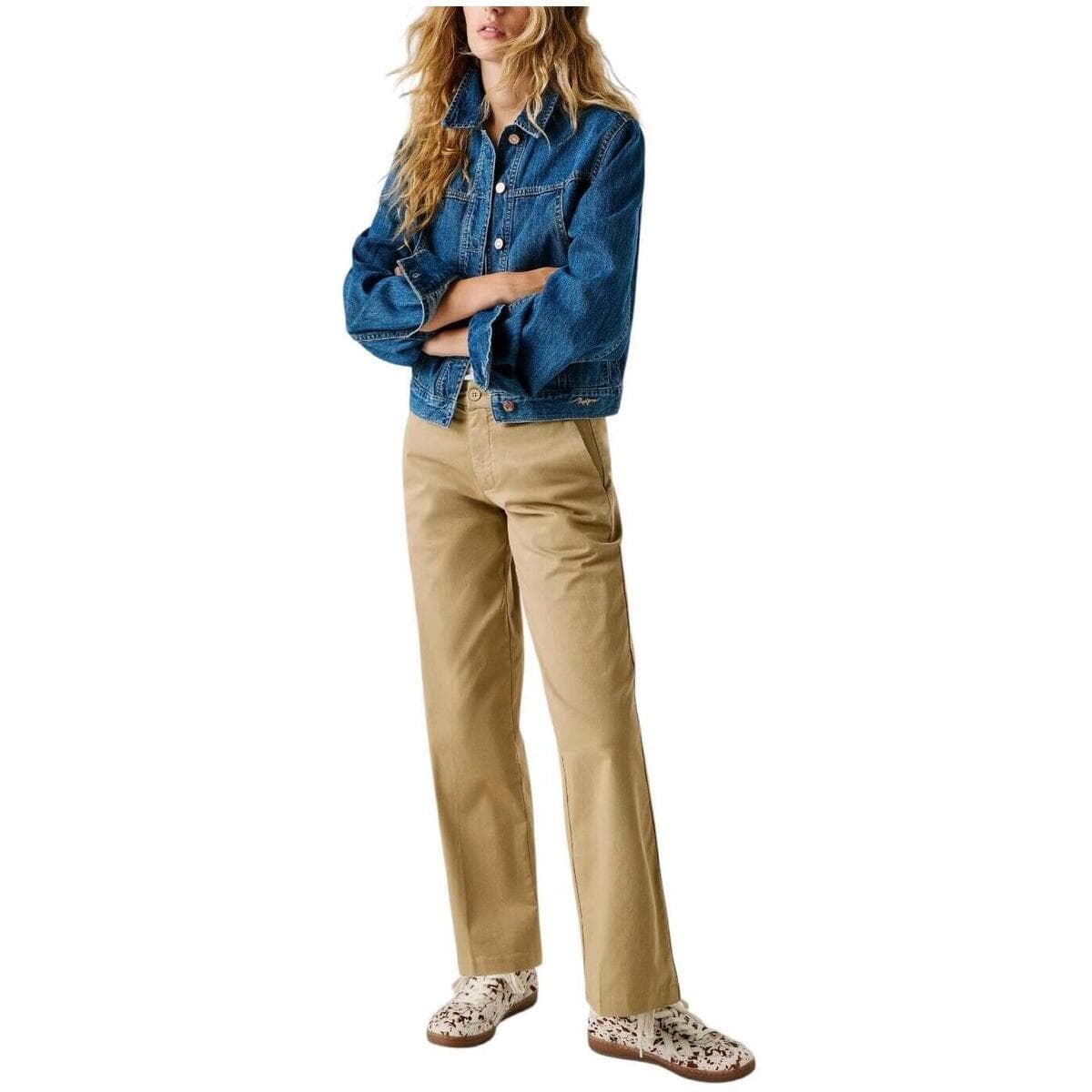 Women's Pants Pepe Jeans Beige