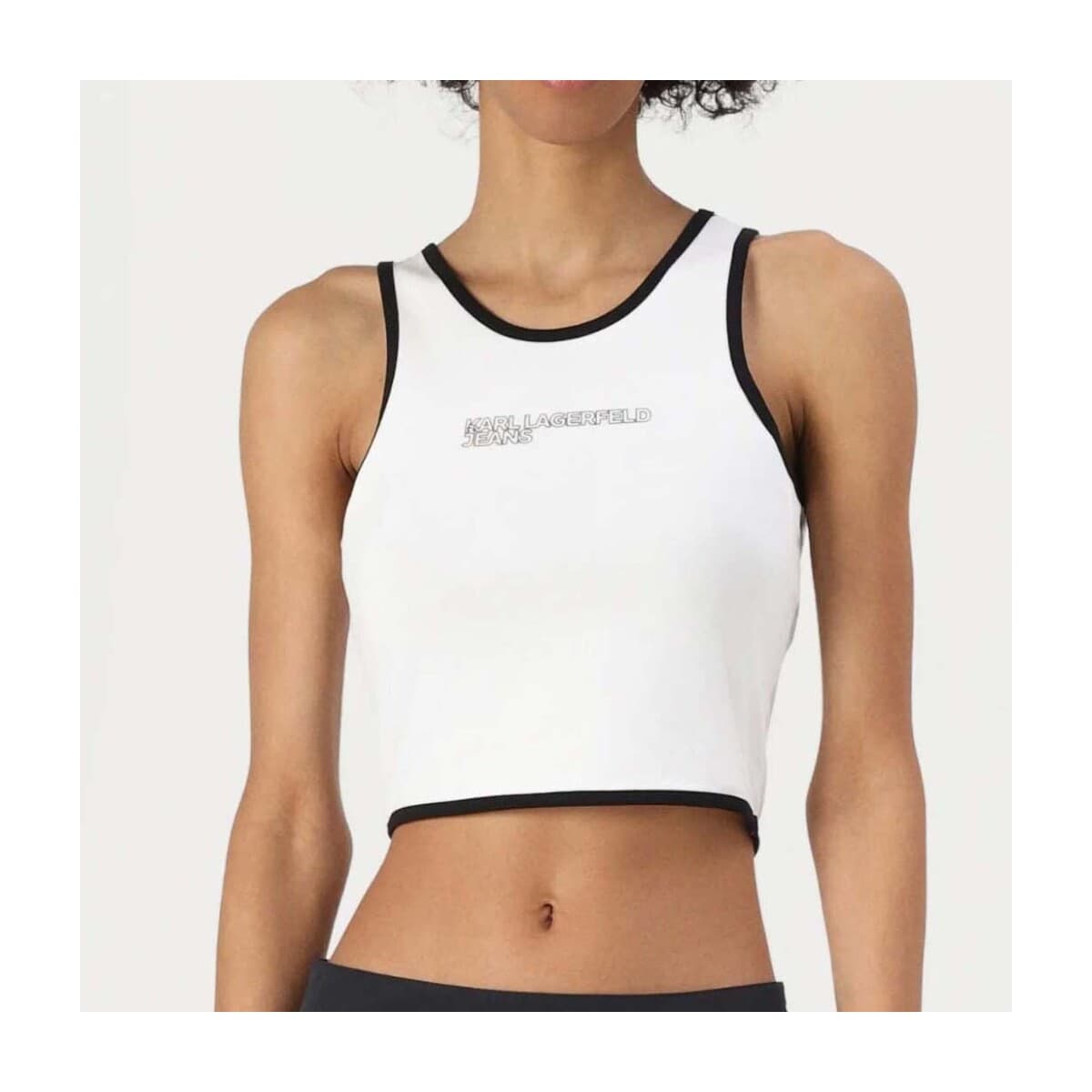 Women's Sleeveless Tops Karl Lagerfeld White