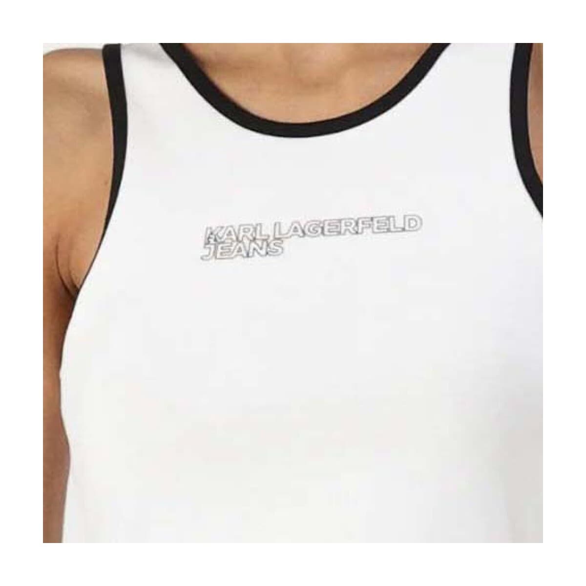 Women's Sleeveless Tops Karl Lagerfeld White