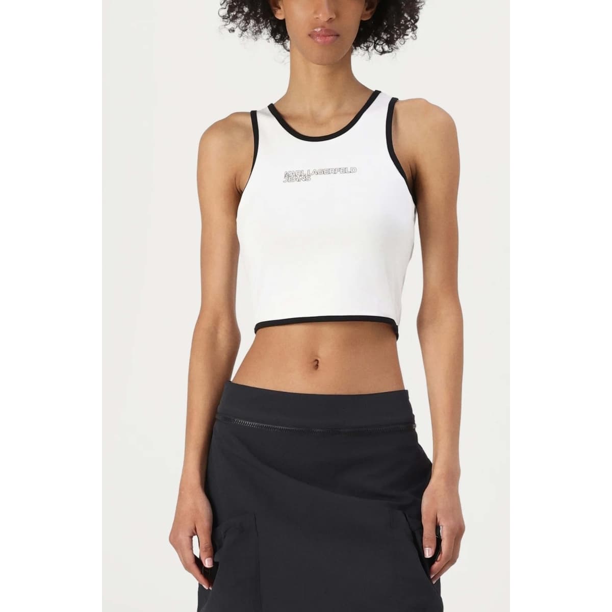 Women's Sleeveless Tops Karl Lagerfeld White