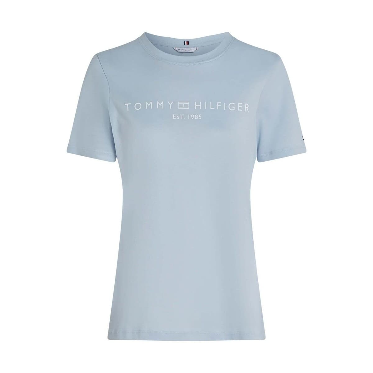 T-shirt με κοντά μανίκια Tommy Hilfiger Camisetas Mujer Modèle Reg Corp Logo C-nk Ss