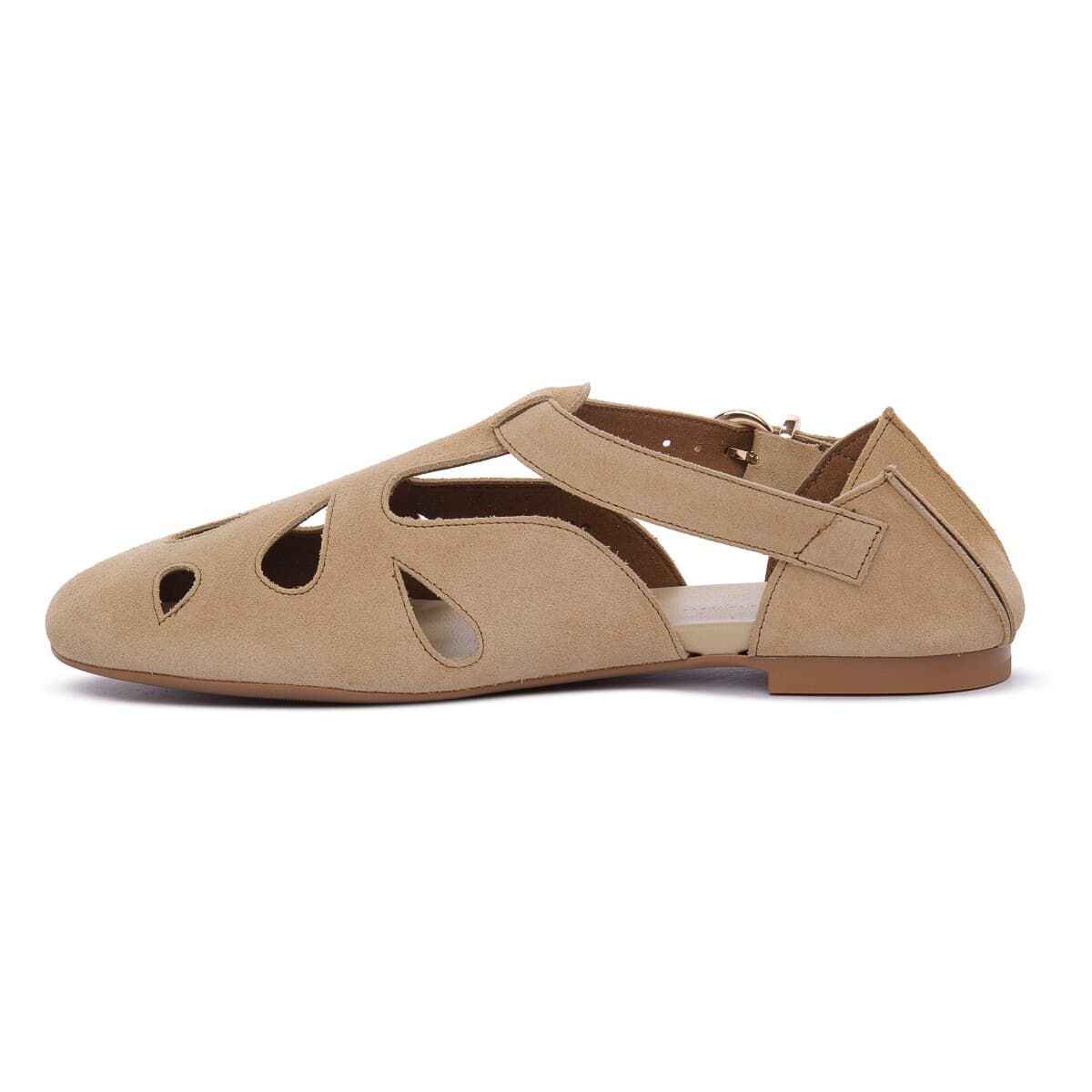 Women's Ballet Flats Frau Beige