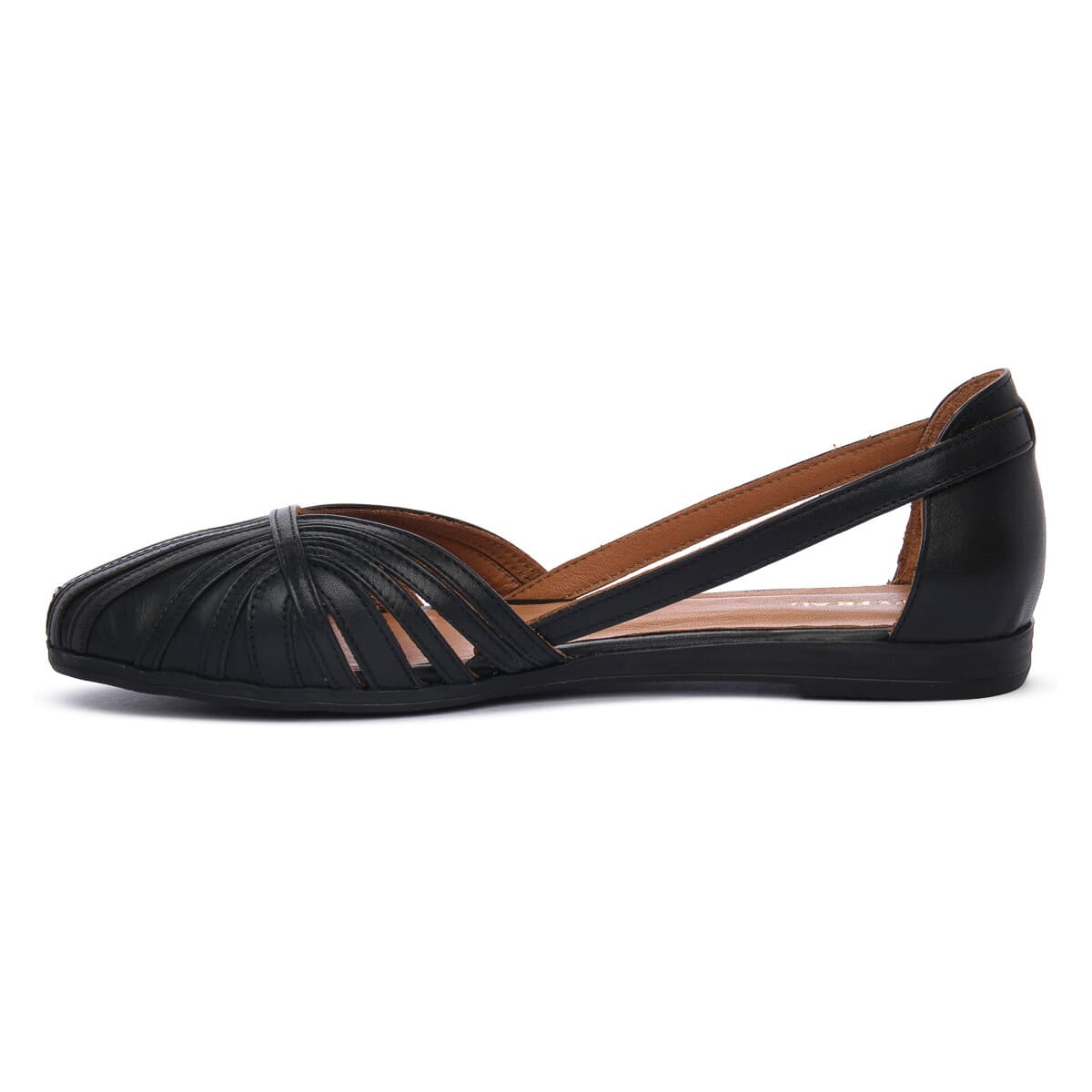 Women's Ballet Flats Frau Black