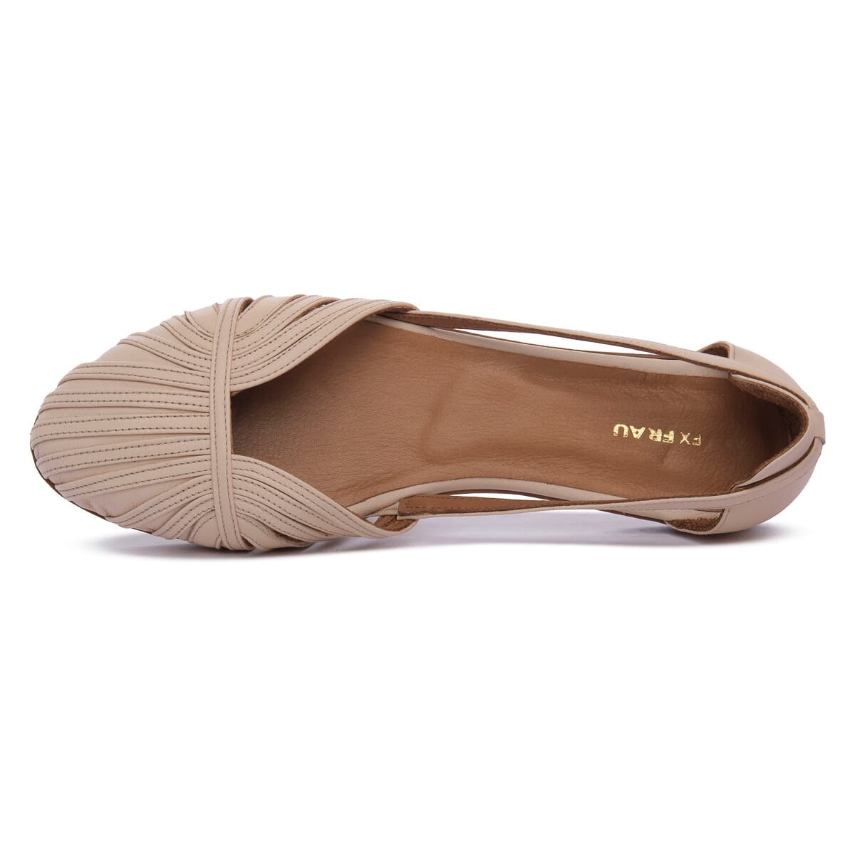 Women's Ballet Flats Frau Beige