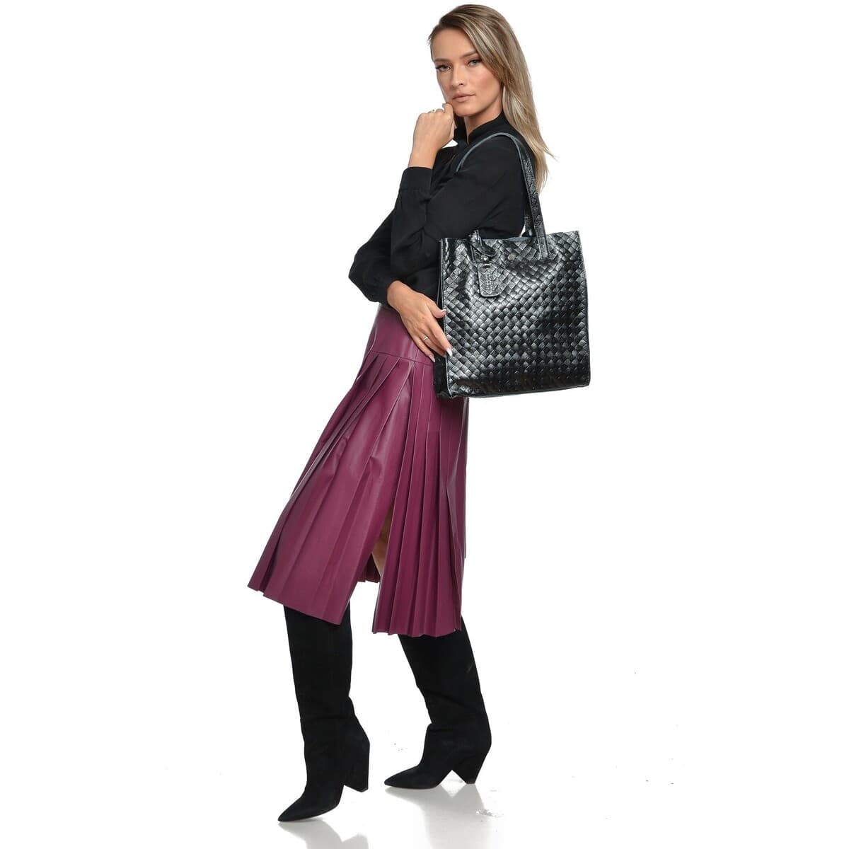 Women's Shoulder Bags Anna Luchini Black