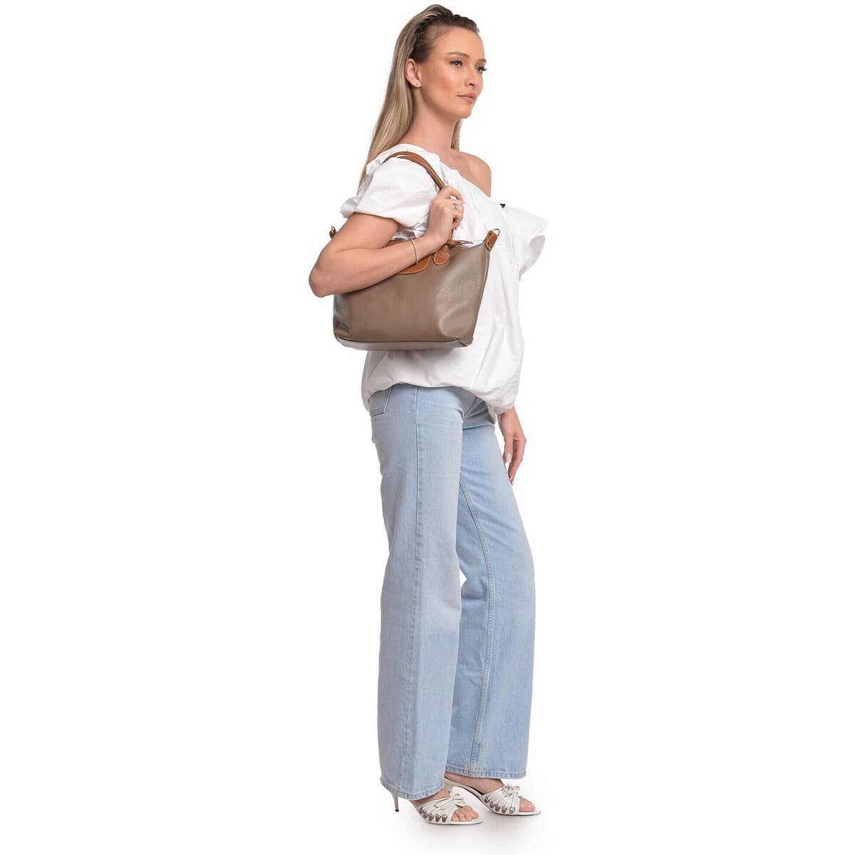 Women's Shoulder Bags Anna Luchini Beige
