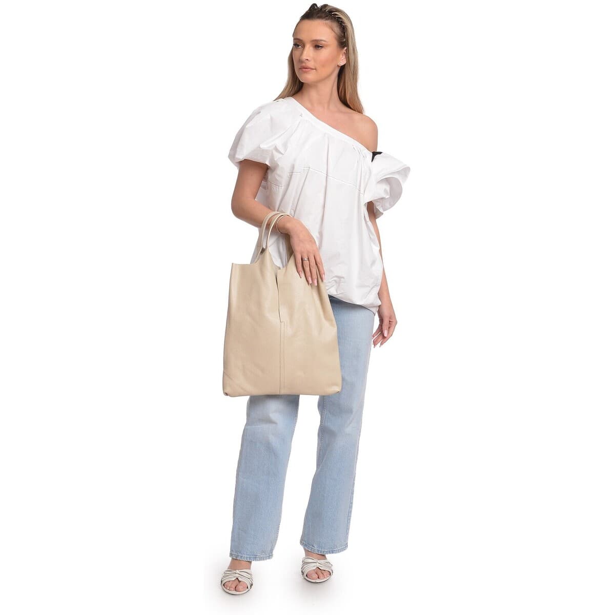 Women's Handbags Anna Luchini Beige