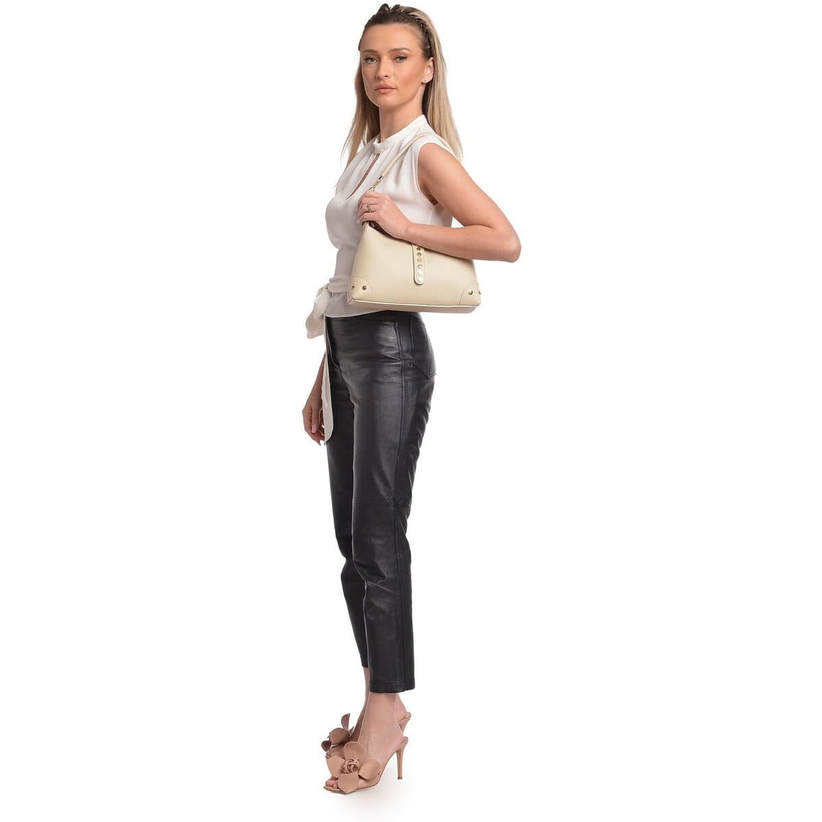Women's Shoulder Bags Anna Luchini Beige