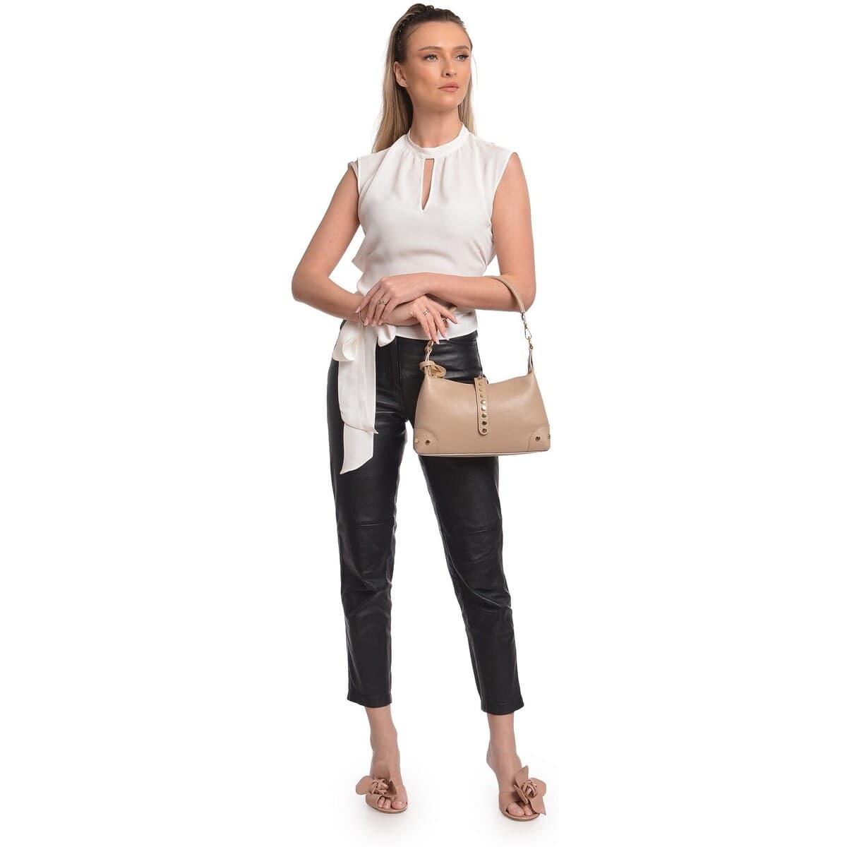 Women's Shoulder Bags Anna Luchini Beige