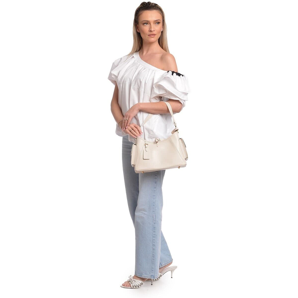 Women's Shoulder Bags Anna Luchini Beige
