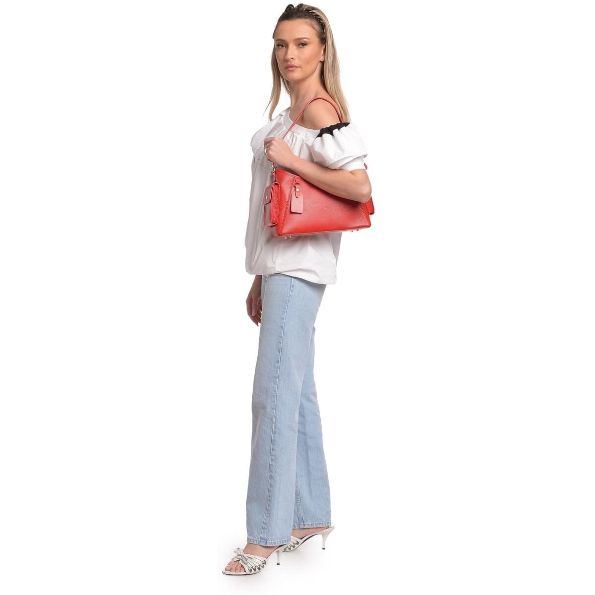 Women's Shoulder Bags Anna Luchini Red