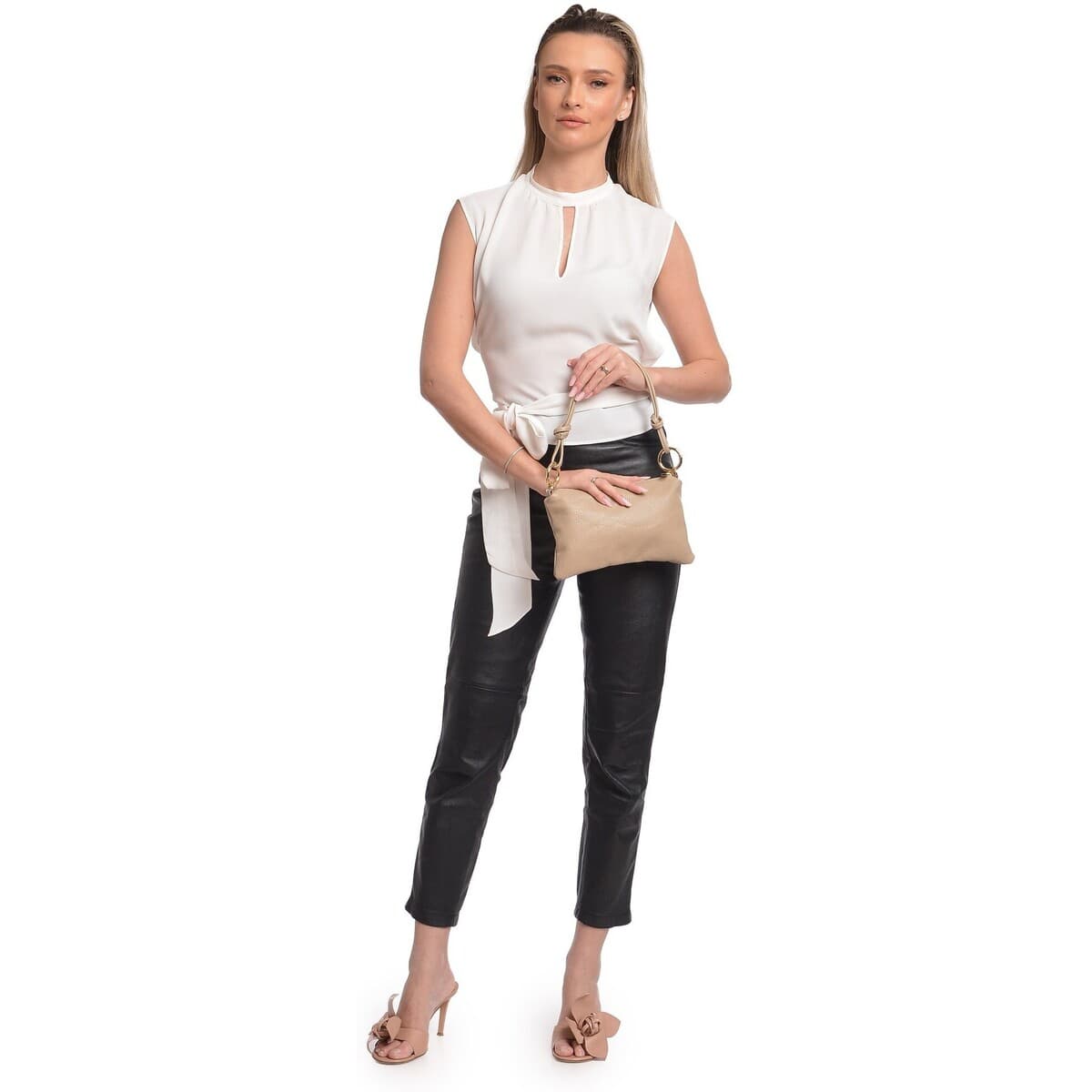 Women's Shoulder Bags Anna Luchini Beige