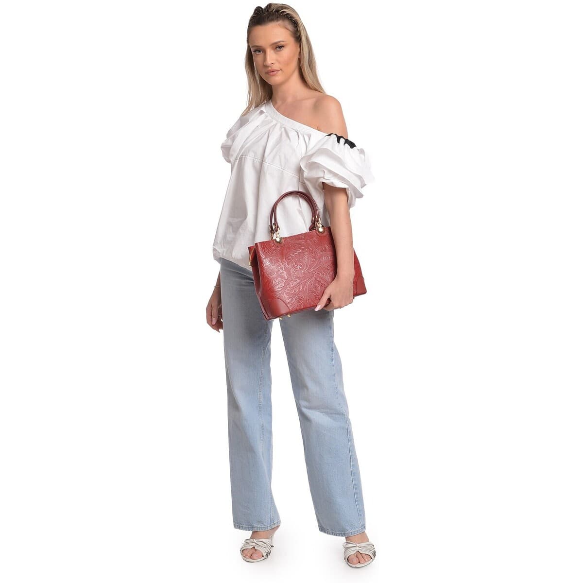 Women's Handbags Anna Luchini Red