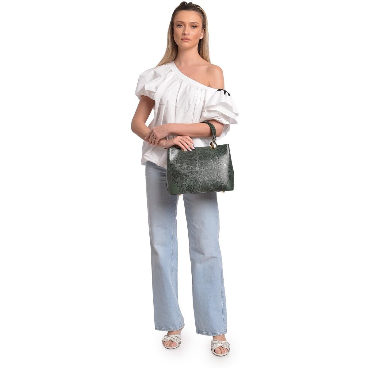 Women's Handbags Anna Luchini Green