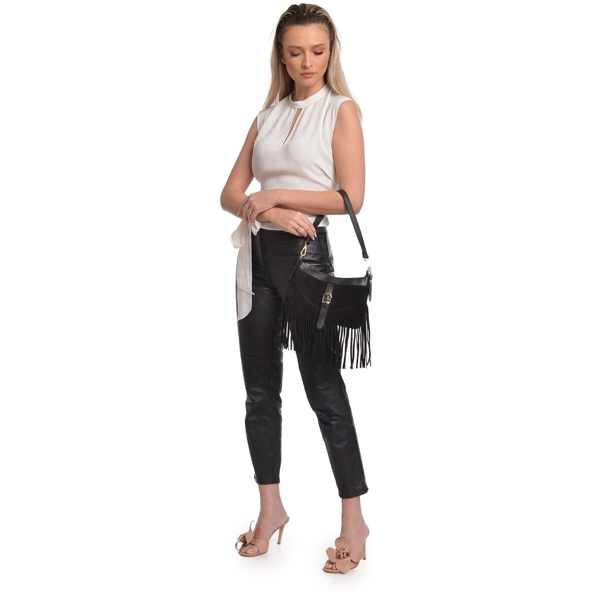 Women's Shoulder Bags Anna Luchini Black