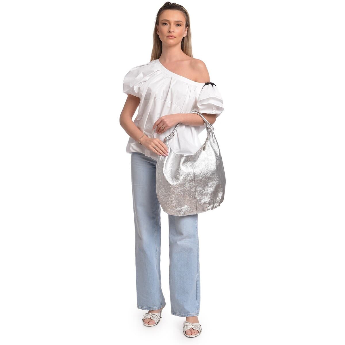 Women's Shoulder Bags Anna Luchini Silver