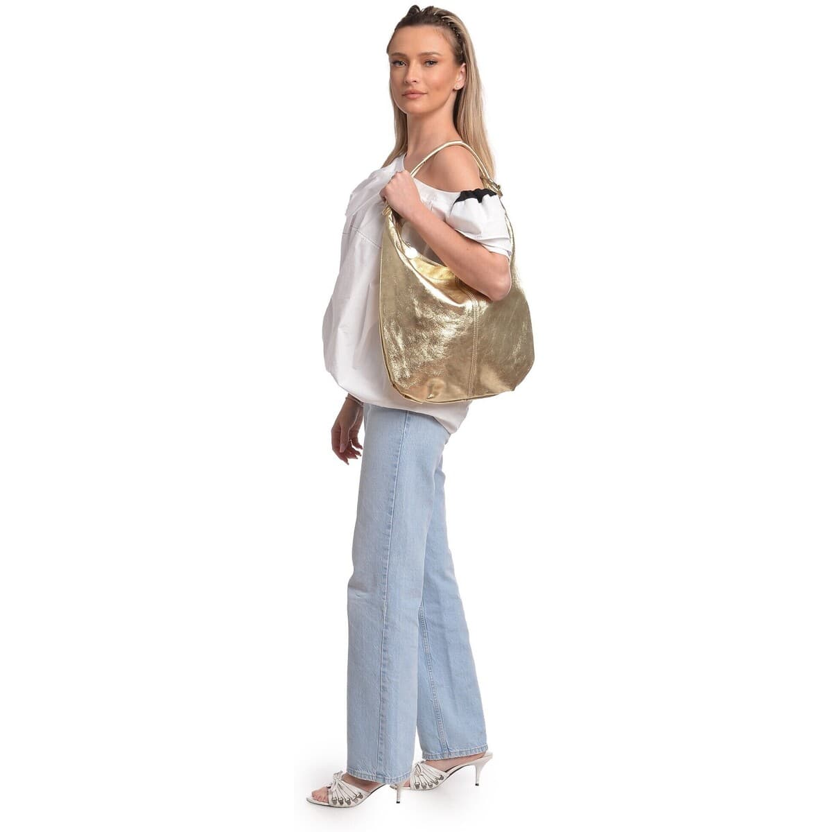 Women's Shoulder Bags Anna Luchini Gold