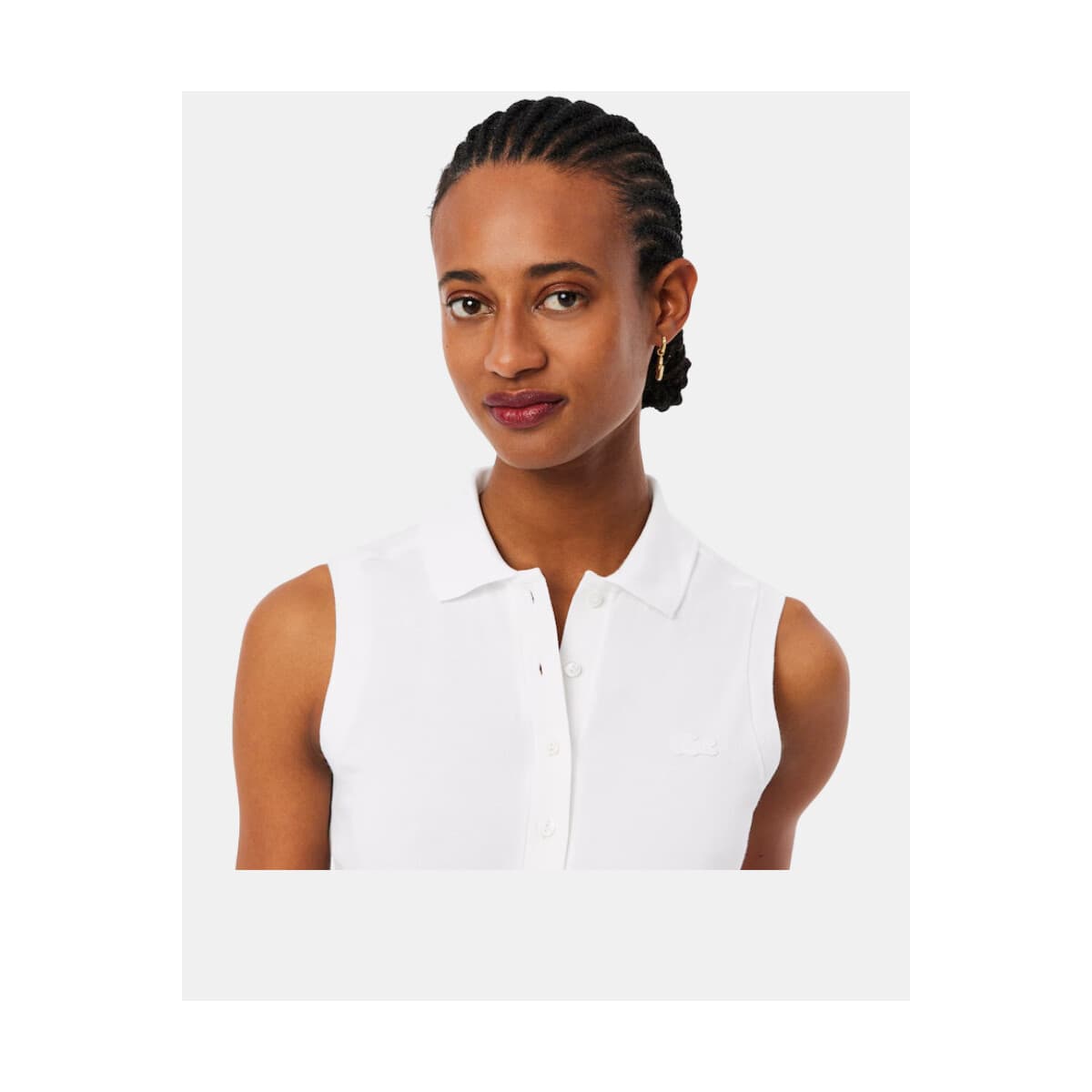 Women's Sleeveless Tops Lacoste White