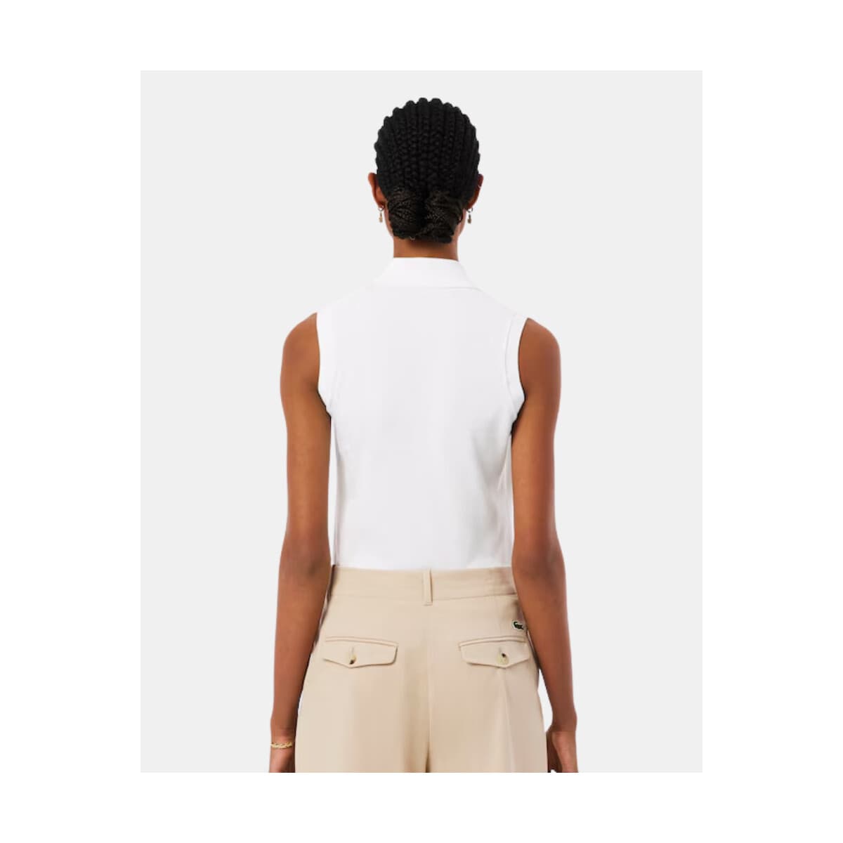 Women's Sleeveless Tops Lacoste White