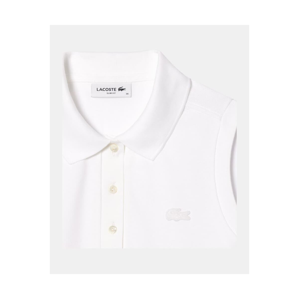 Women's Sleeveless Tops Lacoste White