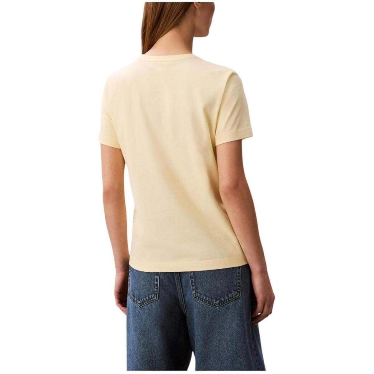 Women's T-Shirts Calvin Klein Yellow