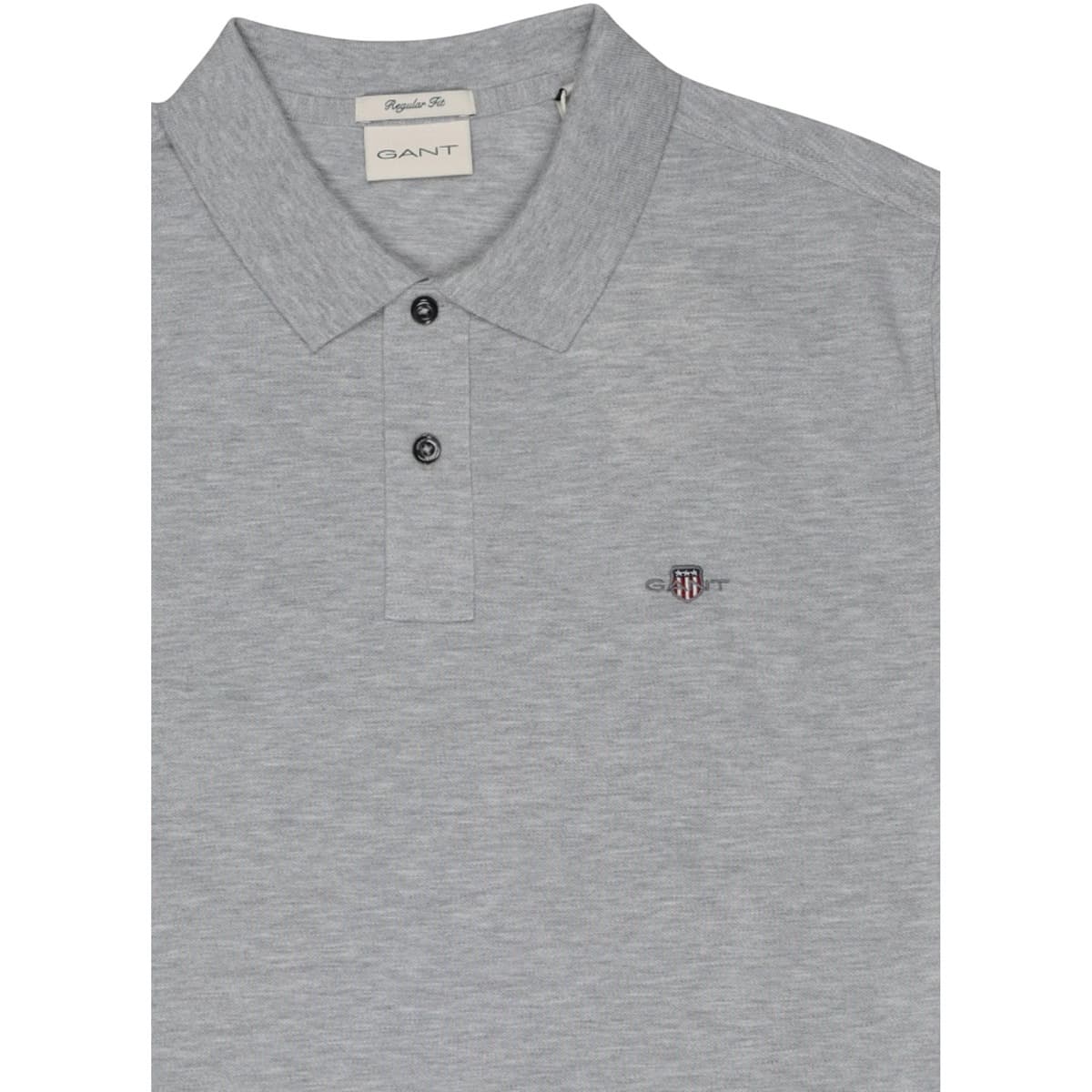Men's Polo Shirts Gant Gray
