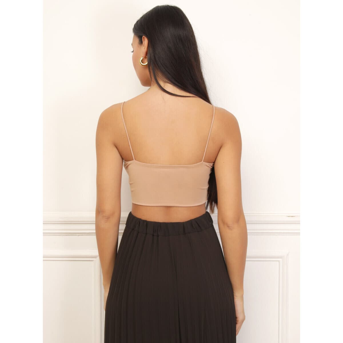 Women's Sleeveless Tops La Modeuse Beige