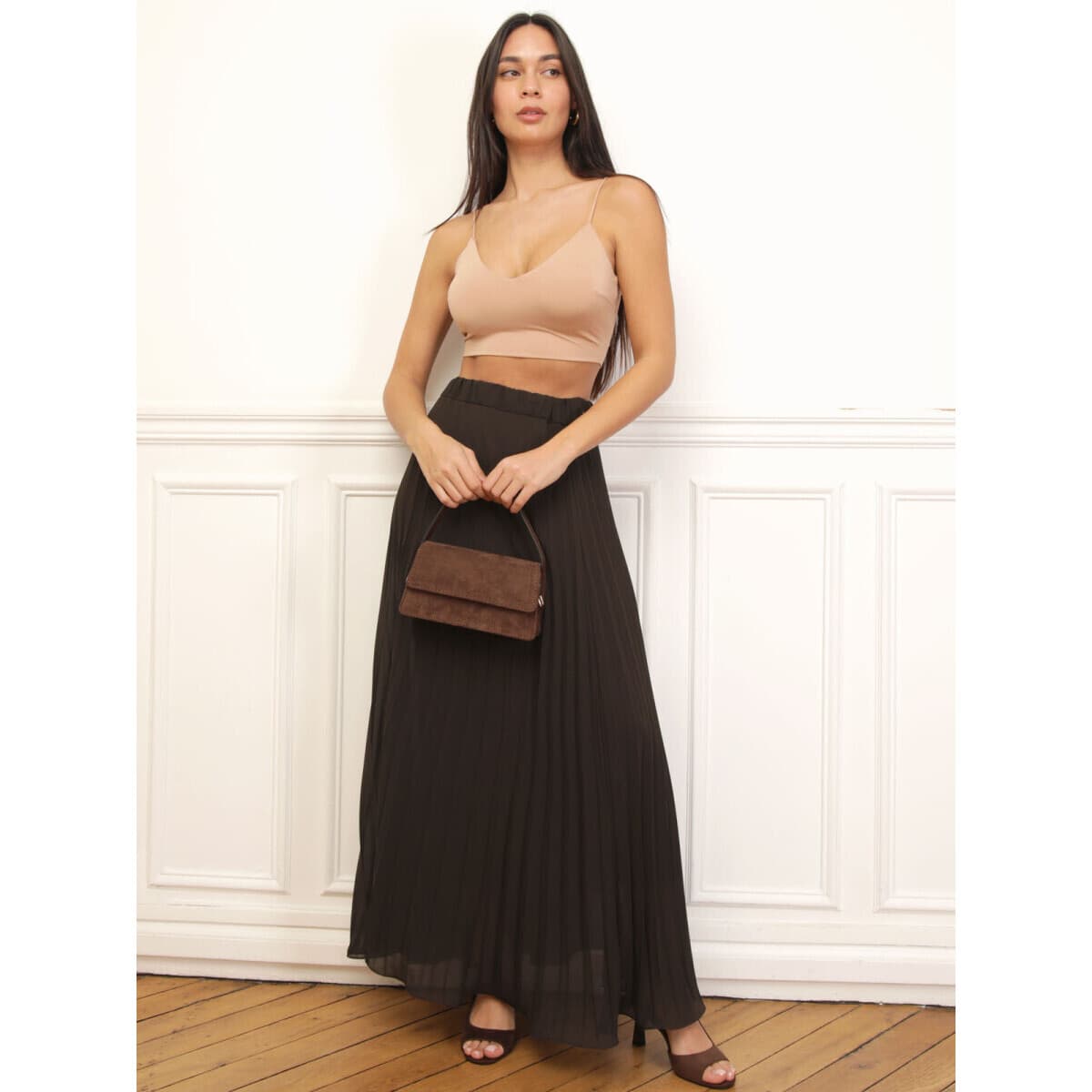 Women's Sleeveless Tops La Modeuse Beige