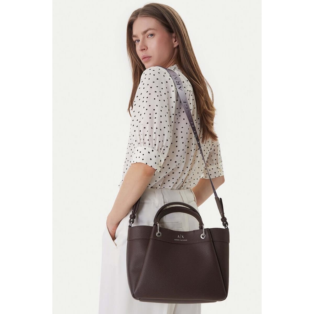 Women's Handbags EAX Brown