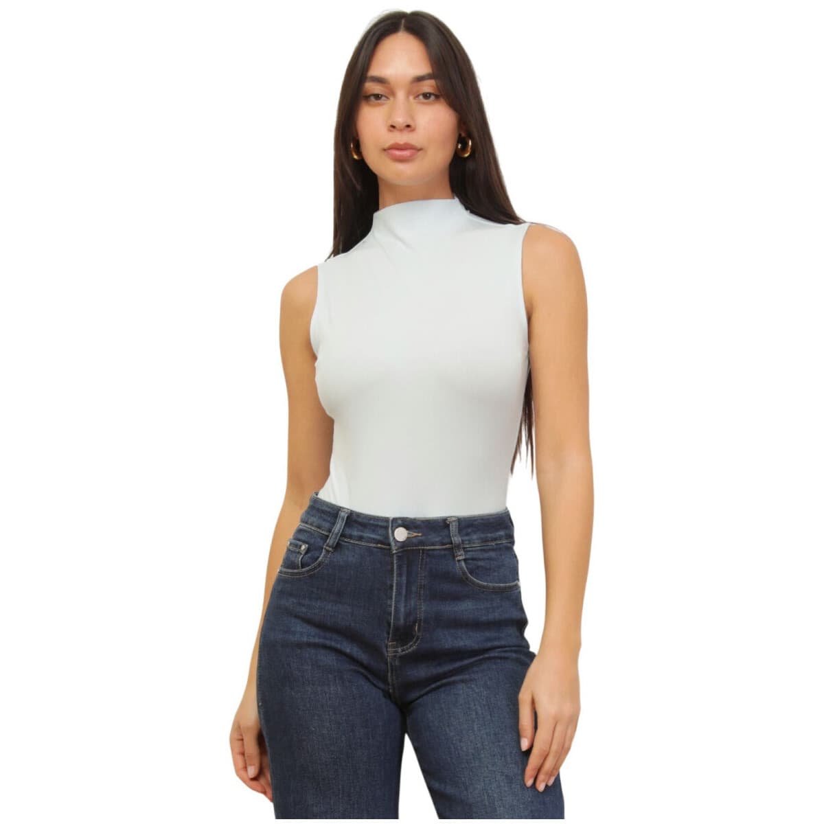 Women's Sleeveless Tops La Modeuse Blue