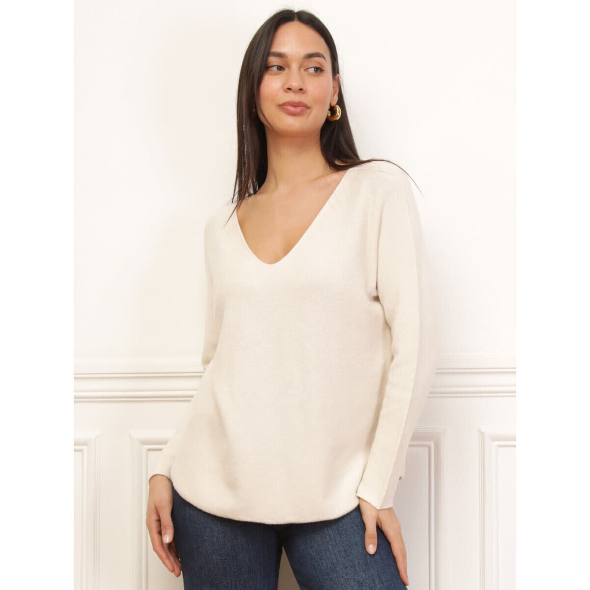 Women's Sweaters La Modeuse Beige