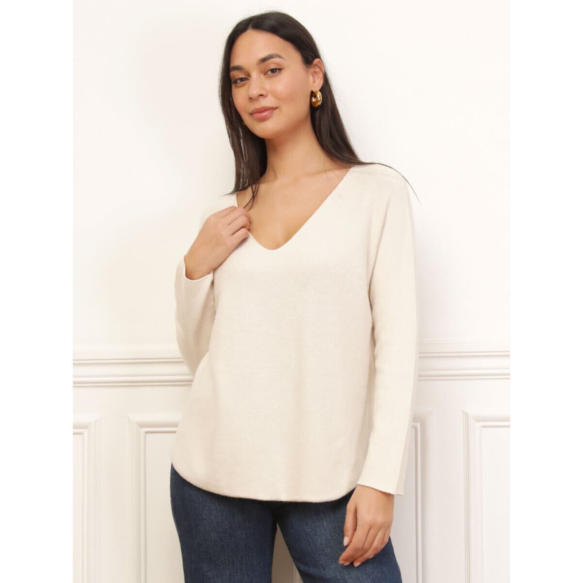 Women's Sweaters La Modeuse Beige