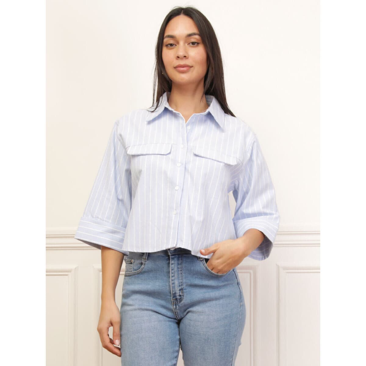 Women's Shirts La Modeuse Blue