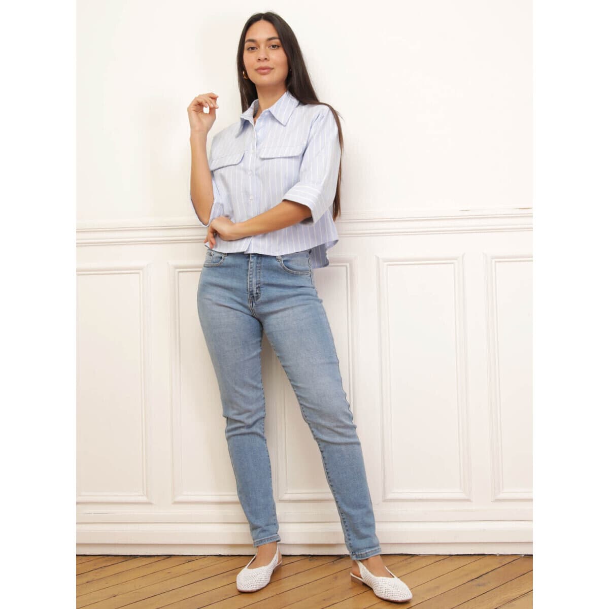 Women's Shirts La Modeuse Blue