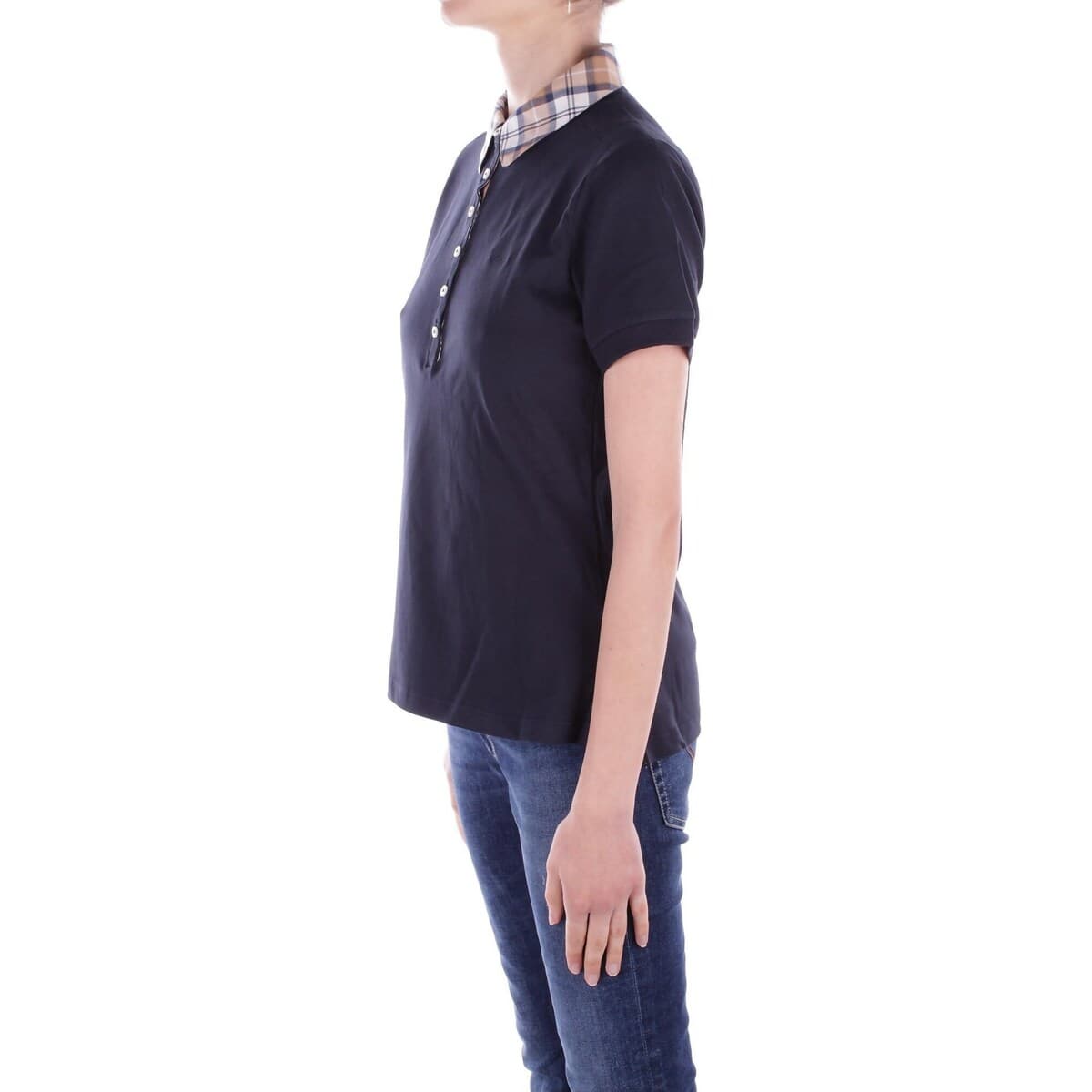 Women's Polo Shirts Barbour Blue
