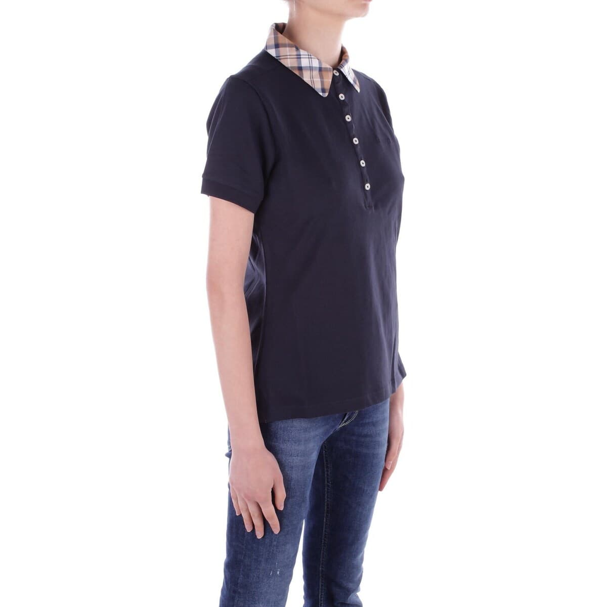 Women's Polo Shirts Barbour Blue