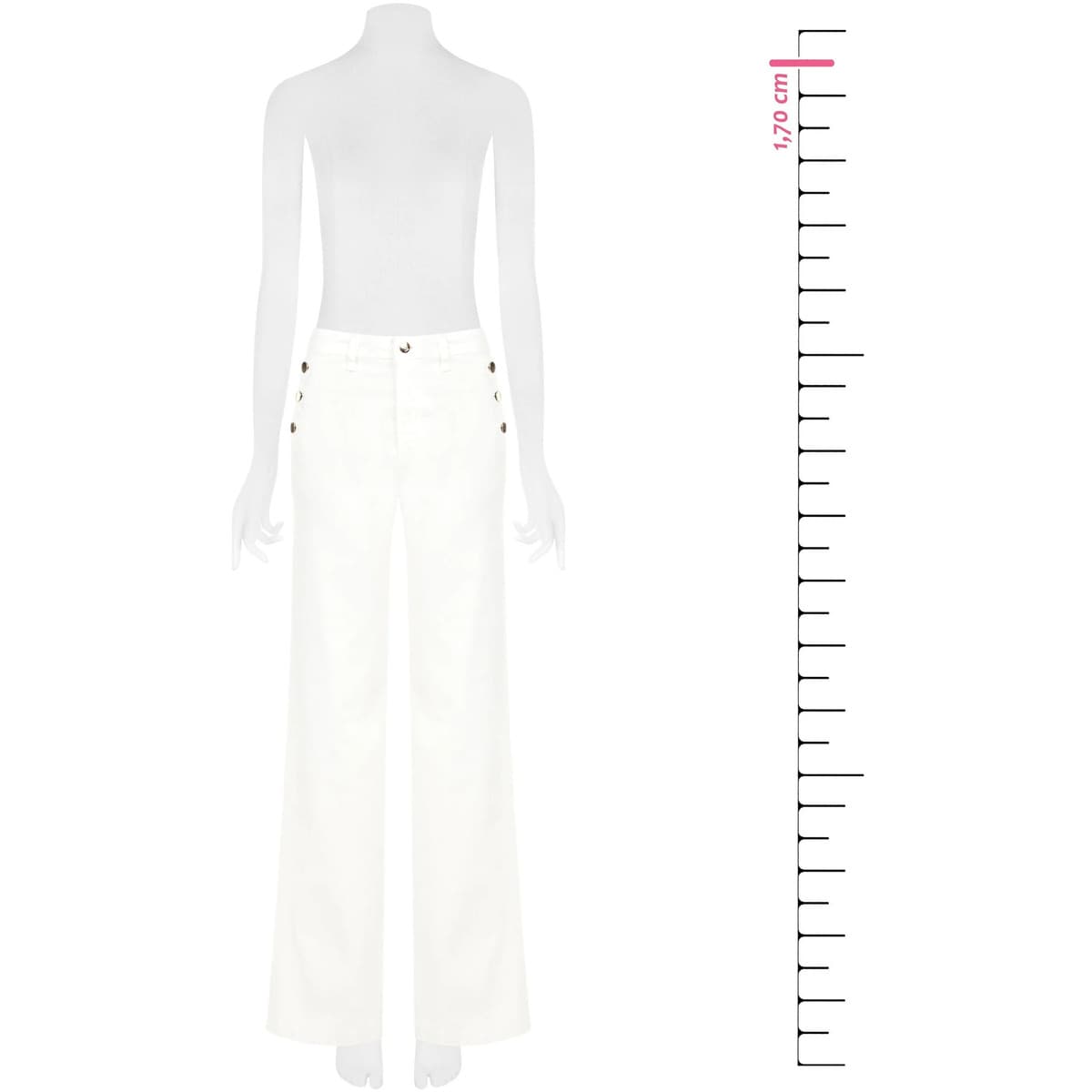 Women's Pants Rinascimento White