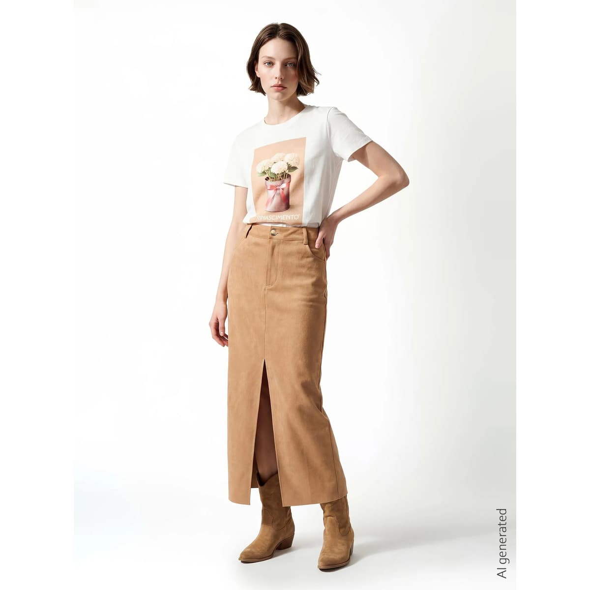 Women's T-Shirts Rinascimento White