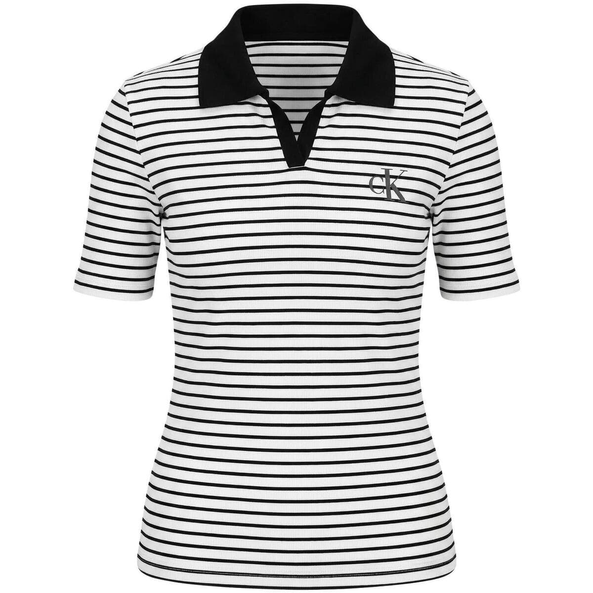 Women's Polo Shirts Calvin Klein Black