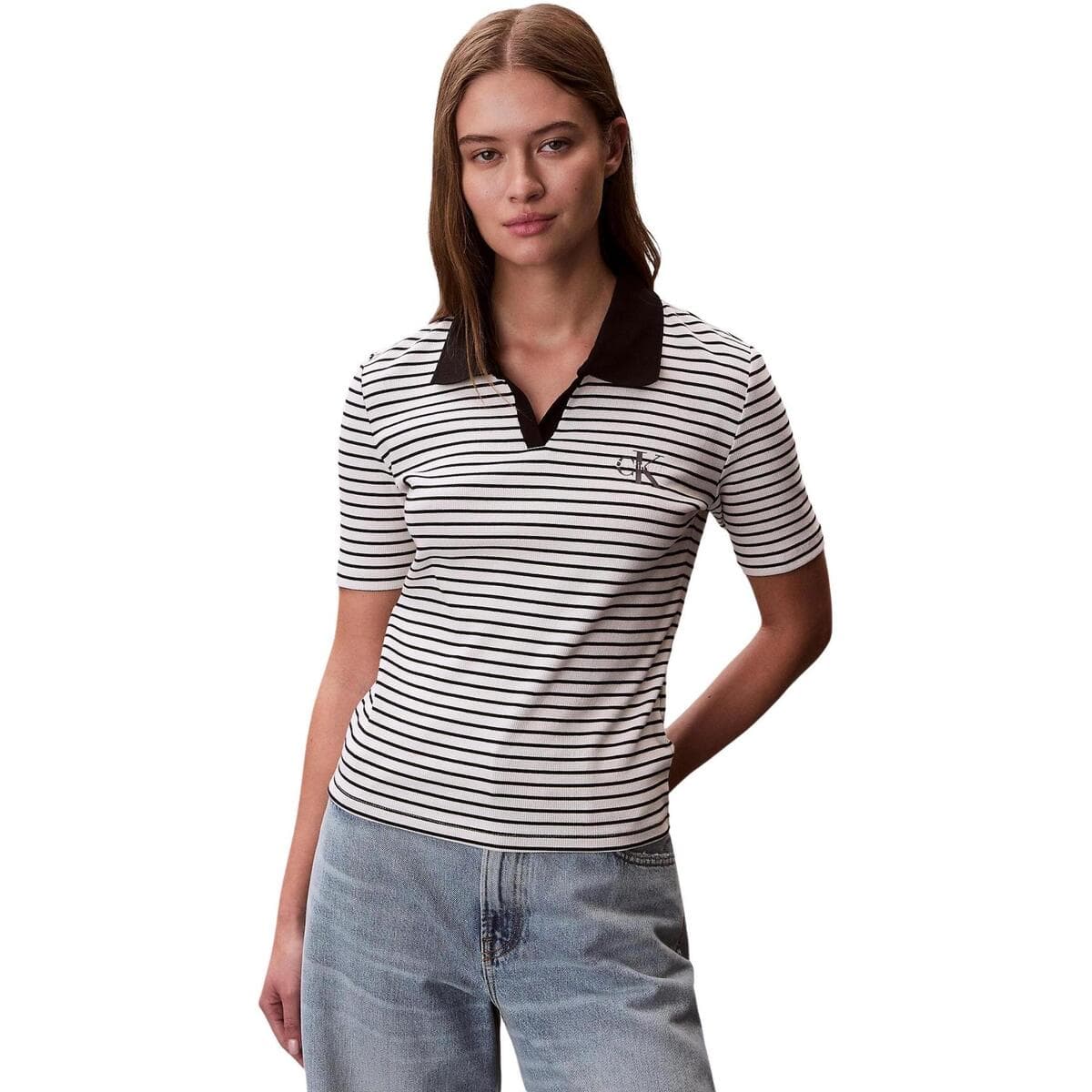 Women's Polo Shirts Calvin Klein Black