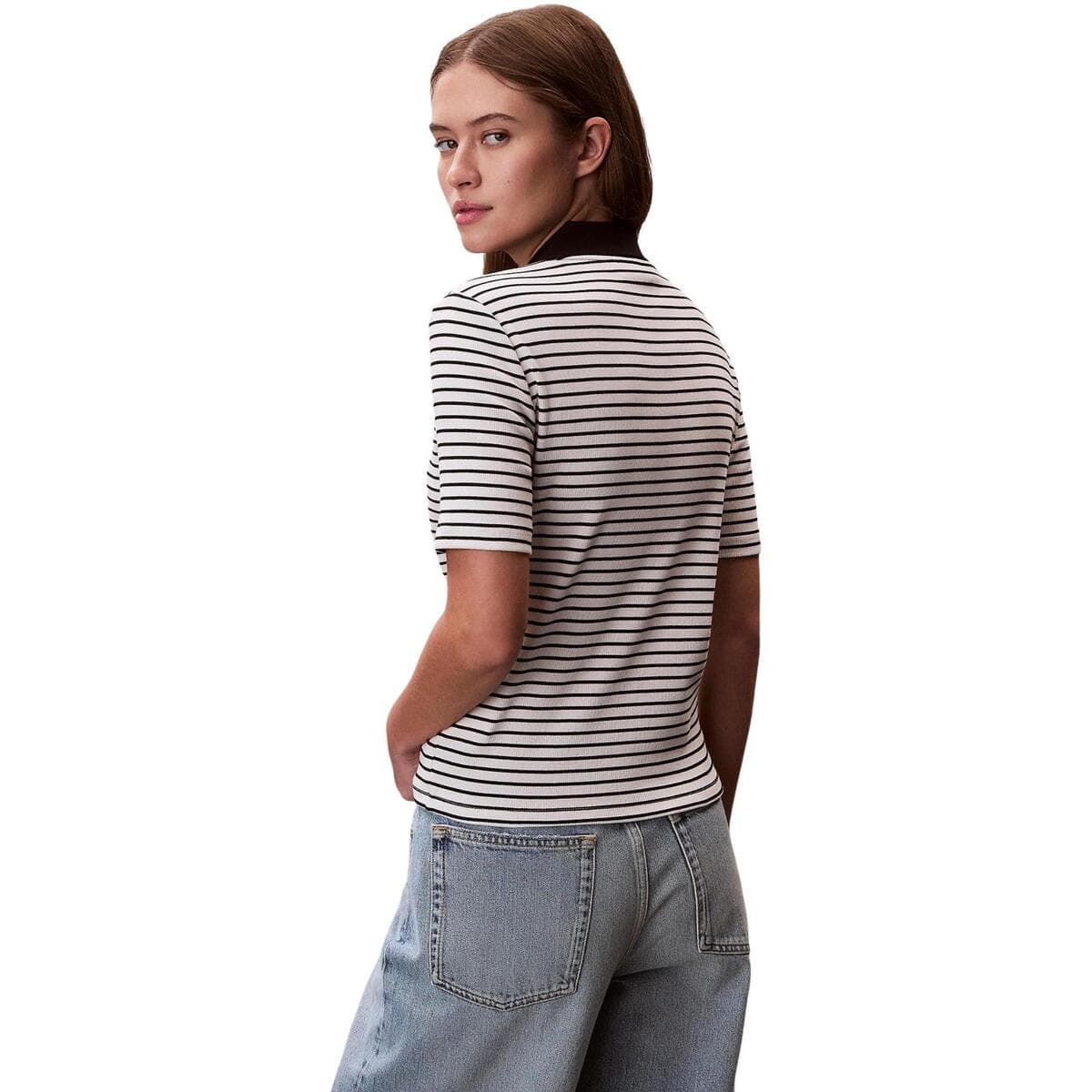 Women's Polo Shirts Calvin Klein Black