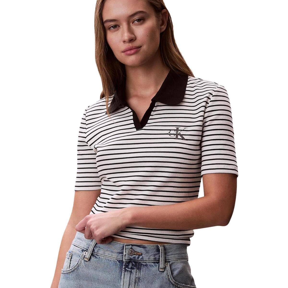 Women's Polo Shirts Calvin Klein Black