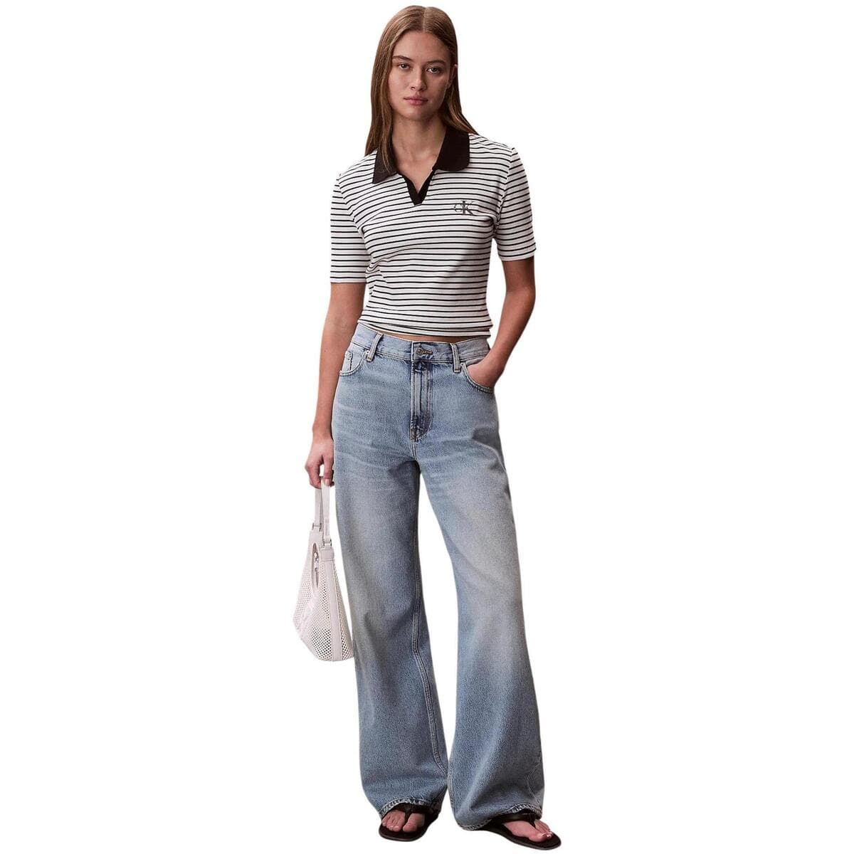 Women's Polo Shirts Calvin Klein Black