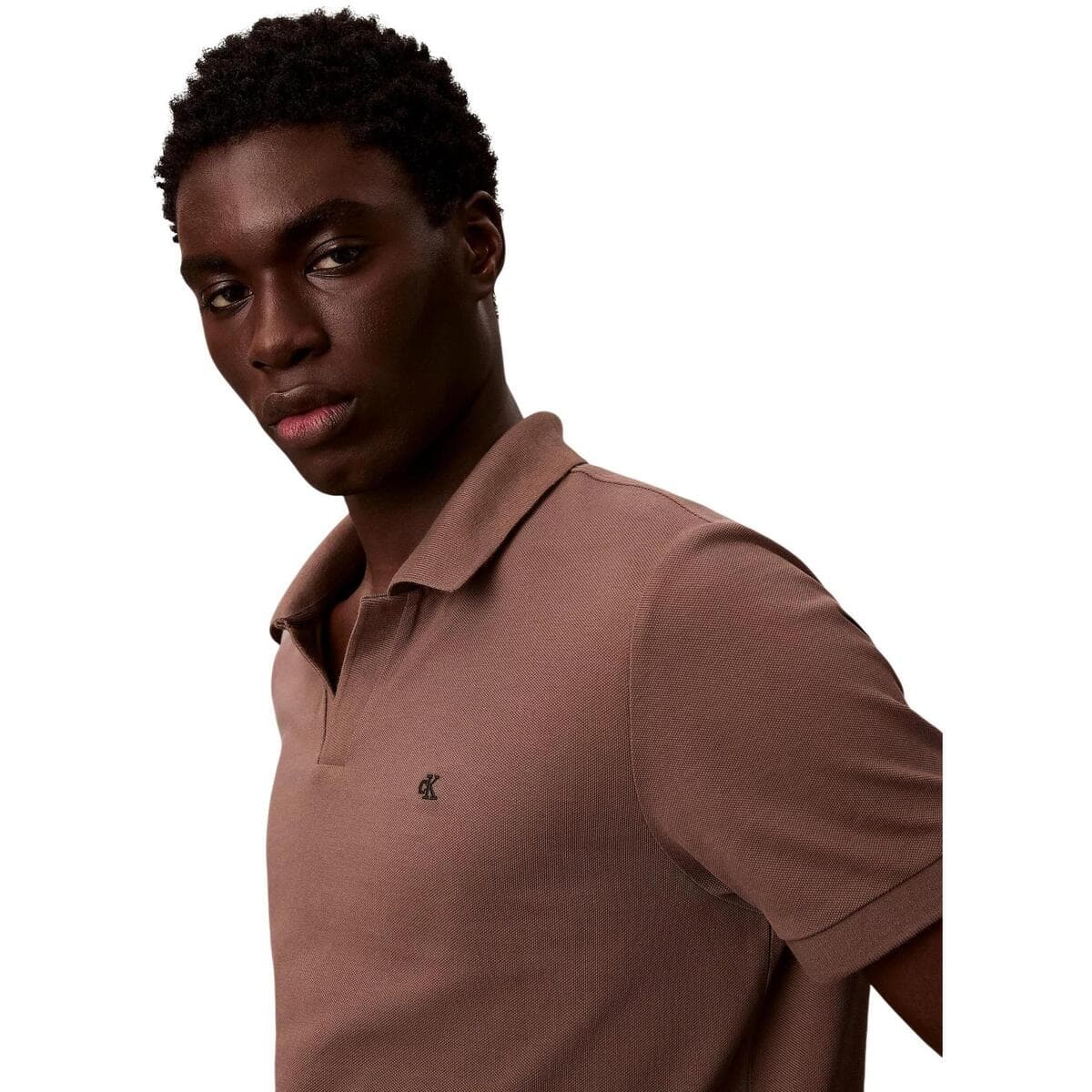 Men's Polo Shirts Calvin Klein Brown