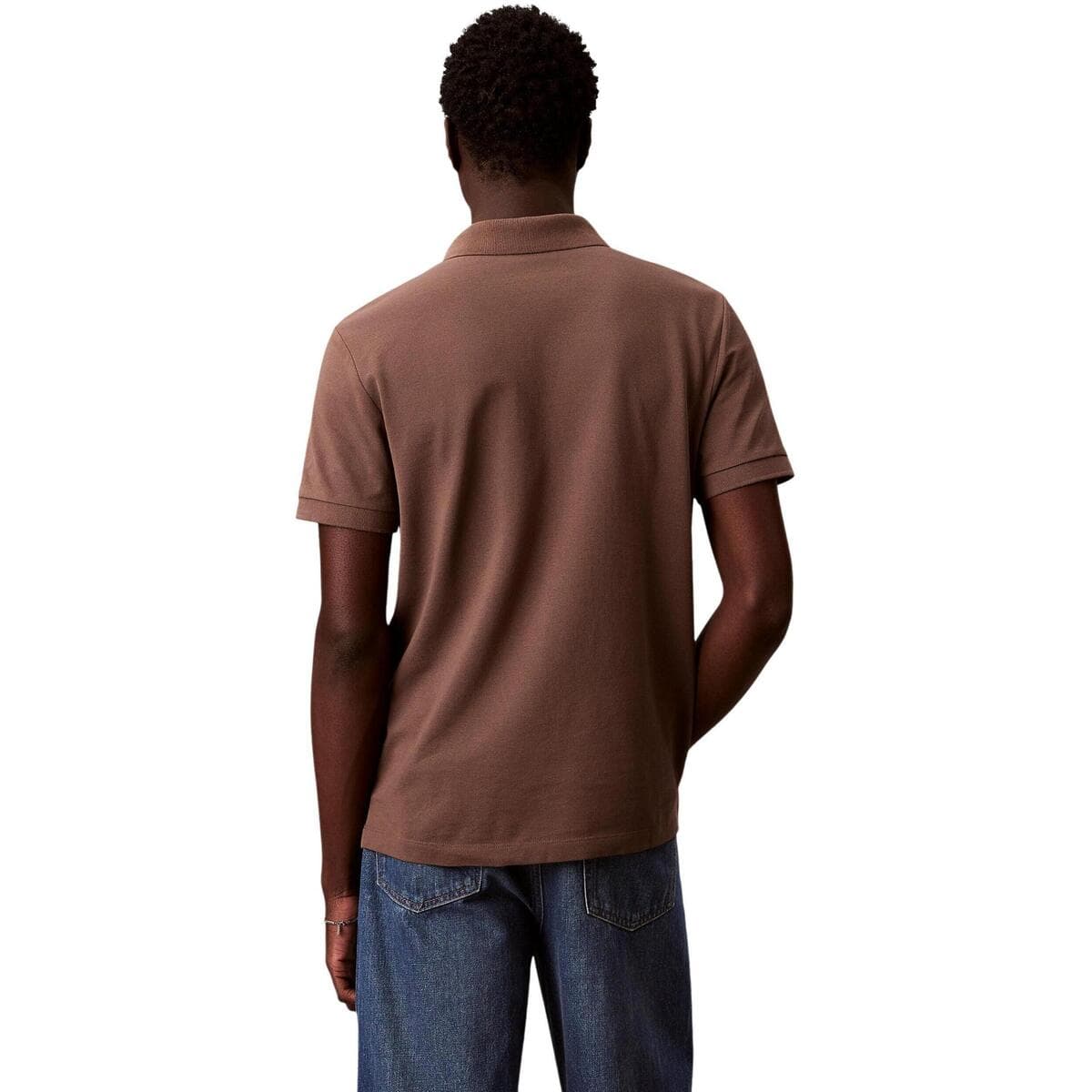 Men's Polo Shirts Calvin Klein Brown